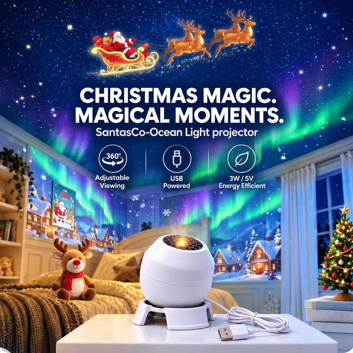 SantasCo- Christmas Projection Light